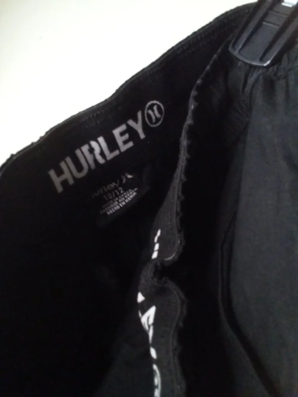 Hurley Jogger Pants Boys 10 12 Active Athletic Drawstring Pockets Black